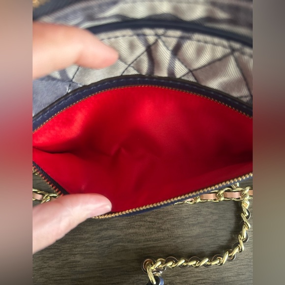 COACH POPPY QUILTED SIGNATURE C DENIM FLIGHT BAG EUC - Picture 7 of 7